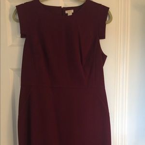 J Crew Factory Sheath Dress - Berry